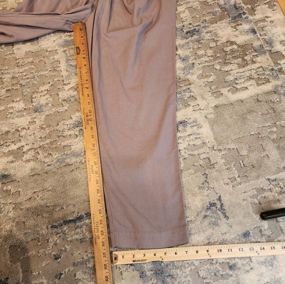 NWT Free People Grey Linen Cotton Gathered Tie Front Pants. Size Medium - Picture 14 of 14